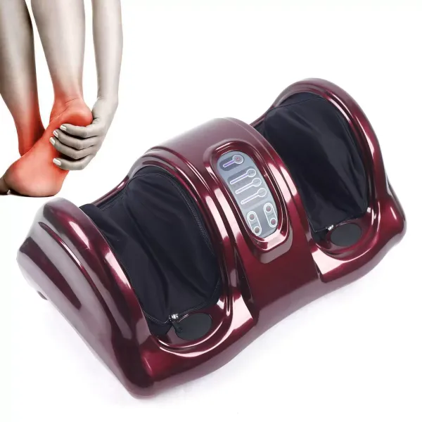 Shiatsu masážní přístroj na nohy s funkcí ohřevu, hnětení, válečků a komprese vzduchu