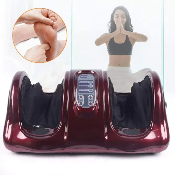 Shiatsu masážní přístroj na nohy s funkcí ohřevu, hnětení, válečků a komprese vzduchu