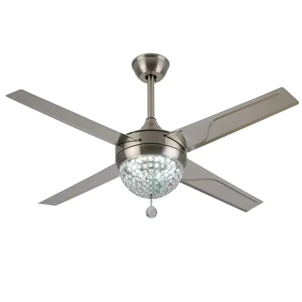 Moderní stropní ventilátor s osvětlením a dálkovým ovládáním 44" stmívatelný LED 220V