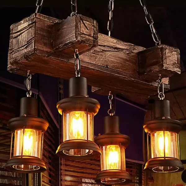 Retro závěsné svítidlo černé sklo černé železo nastavitelné Höh Vintage dřevěné závěsné Retro závěsné svítidlo černé sklo černé železo nastavitelné Höh Vintage dřevěné závěsné
