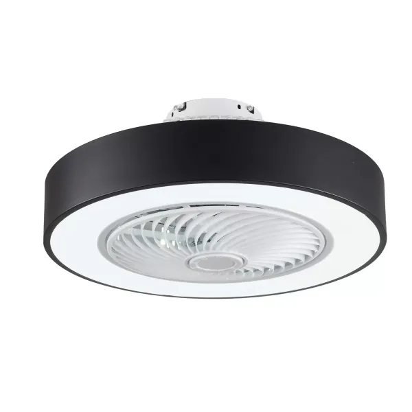 LED stropní ventilátor se světlem a dálkovým ovládáním, 22palcový, stmívatelná rychlost větru a teplota barev