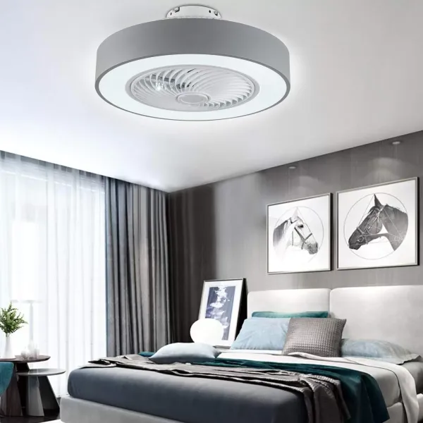 LED stropní ventilátor dvě barvy stmívatelné pomocí dálkového ovládání Dětské ložnice Kancelářské osvětlení Stropní lampa (šedá) Stmívání šedé barvy Evropské nařízení LED stropní ventilátor dvě barvy stmívatelné pomocí dálkového ovládání Dětské ložnice Kancelářské osvětlení Stropní lampa (šedá) Stmívání šedé barvy Evropské nařízení