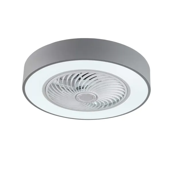 LED stropní ventilátor dvě barvy stmívatelné pomocí dálkového ovládání Dětské ložnice Kancelářské osvětlení Stropní lampa (šedá) Stmívání šedé barvy Evropské nařízení