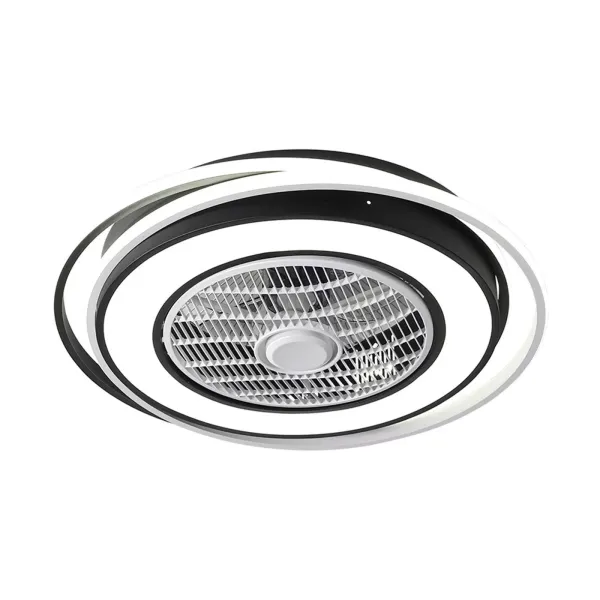 Stropní ventilátor s LED osvětlením a dálkovým ovládáním - 3 druhy barev osvětlení - Polozápustné osvětlení