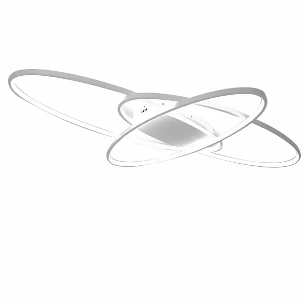 LED stropní svítidlo do ložnice – 95 x 65 cm – bílé – stmívatelné dálkovým ovladačem