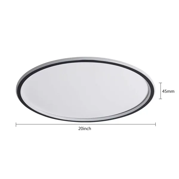 LED stropní svítidlo - 45 W - kulaté stropní svítidlo - stmívatelné dálkové ovládání