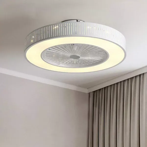 Stropní ventilátor s LED osvětlením 220V Dálkové ovládání s nastavitelnou rychlostí větru 32W Moderní lampa pro kancelář v ložnici (dutá) Stropní ventilátor s LED osvětlením 220V Dálkové ovládání s nastavitelnou rychlostí větru 32W Moderní lampa pro kancelář v ložnici (dutá)