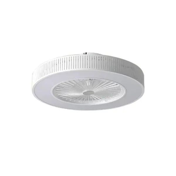 Stropní ventilátor s LED osvětlením 220V Dálkové ovládání s nastavitelnou rychlostí větru 32W Moderní lampa pro kancelář v ložnici (dutá)