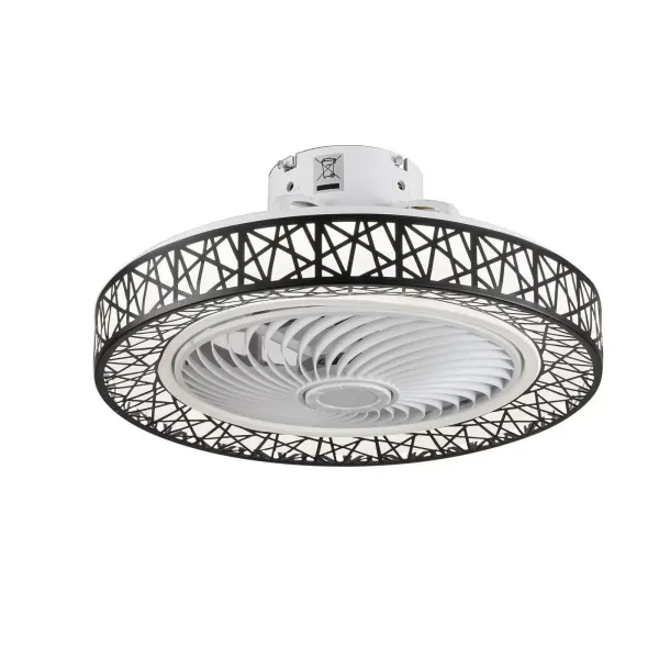 CNCEST Dálkové ovládání moderního stropního ventilátoru 46W stmívatelný stropní ventilátor s osvětlením obývacího pokoje