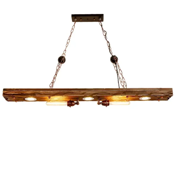 Vintage designové kyvadlové stropní svítidlo, dřevěný trám, závěsné svítidlo do obývacího pokoje, průmyslové svítidlo do obývacího pokoje, 38W 110V