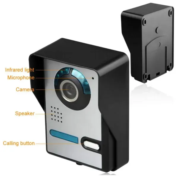 Video vrátný se 7" obrazovkou a 7" HD kamerou LCD vrátný Videovrátný Monitor s 2 interními zařízeními (monitor) Video vrátný se 7" obrazovkou a 7" HD kamerou LCD vrátný Videovrátný Monitor s 2 interními zařízeními (monitor)