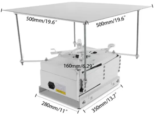 Stropní držák pro projektor Motorizovaná podpěra projektoru Zvedací podpěra Nosnost 10 kg