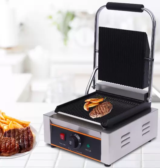 Elektrický sendvičovač 1800 W - Kontaktní grilovací deska - Stolní gril - Gril Panini - Sendvičovač 0-300 °C