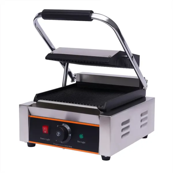 Elektrický sendvičovač 1800 W - Kontaktní grilovací deska - Stolní gril - Gril Panini - Sendvičovač 0-300 °C