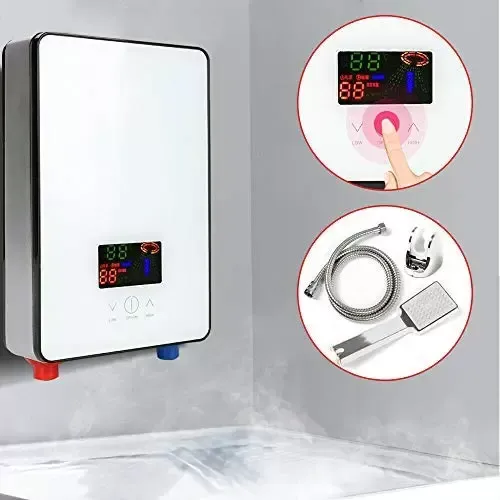 6500W digitální elektrický ohřívač vody, beztanková vana sprcha horká voda pro kuchyň koupelna vana