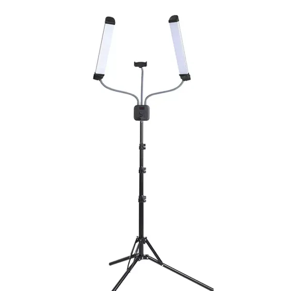 LED lampa na řasy a make-up - s držákem na mobilní telefon a teleskopickým stativem