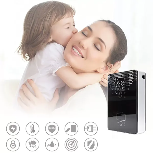 Digitální beztankový elektrický ohřívač vody pro koupelnové sprchy Horká voda 6,5KW 220V