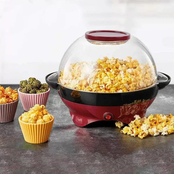 5litrový výrobník popcornu pro domácnost - Vyjímatelná tryskací deska s nepřilnavým povrchem - Snadné čištění. 5litrový výrobník popcornu pro domácnost - Vyjímatelná tryskací deska s nepřilnavým povrchem - Snadné čištění.
