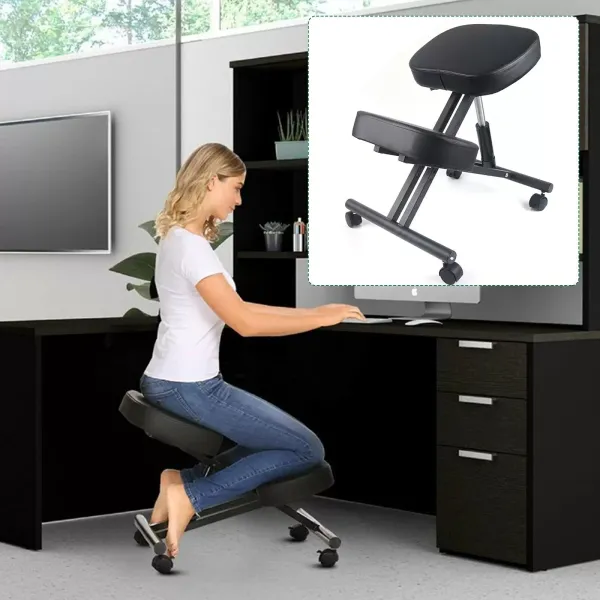 Pneumatická ergonomická klekací židle Nastavitelná korekce držení těla Stolička na kolenou Ergonomická klekačka Výškově nastavitelná stolička klekačka s kolečky Pneumatická ergonomická klekací židle Nastavitelná korekce držení těla Stolička na kolenou Ergonomická klekačka Výškově nastavitelná stolička klekačka s kolečky
