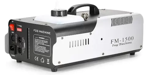 DMX Smoke Machine, 1500 W, 2 L, 9 x 3 W, 3 v 1, RGB LED, osvětlení scény, kouř, s dálkovým ovládáním
