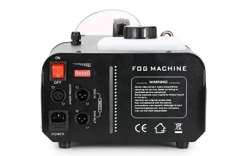 DMX Smoke Machine, 1500 W, 2 L, 9 x 3 W, 3 v 1, RGB LED, osvětlení scény, kouř, s dálkovým ovládáním