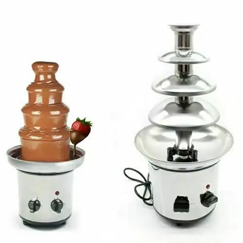Čokoládová fontána 4 zvířat z nerezové oceli 170 W čokoládové fondue s funkcí udržování teploty Flow Čokoládová fontána 4 zvířat z nerezové oceli 170 W čokoládové fondue s funkcí udržování teploty Flow