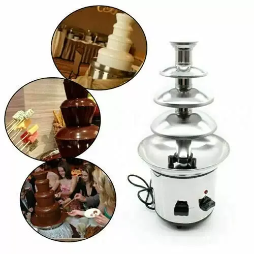 Čokoládová fontána 4 zvířat z nerezové oceli 170 W čokoládové fondue s funkcí udržování teploty Flow Čokoládová fontána 4 zvířat z nerezové oceli 170 W čokoládové fondue s funkcí udržování teploty Flow