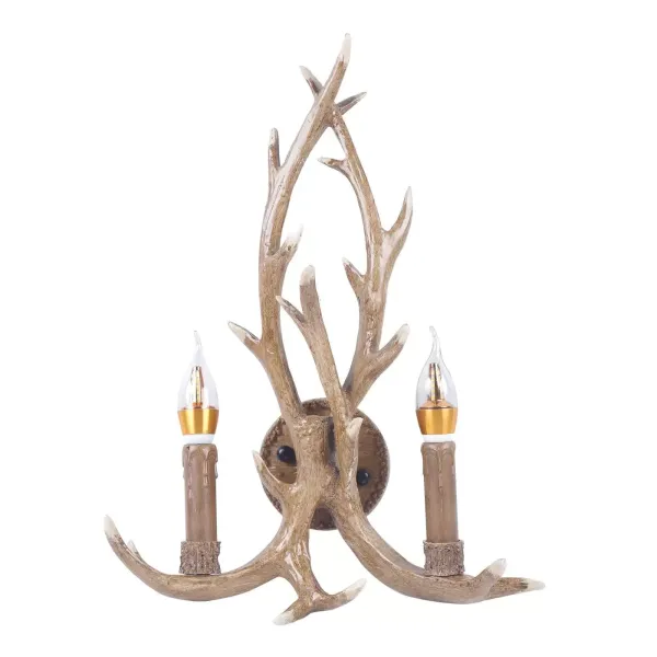 Rustikální nástěnná lampa z parohu Jelení roh 2 světla Kreativní osobnost 38 cm-50 cm 2 žárovky v ceně Nástěnné svítidlo z jelení paroh E14 nástěnné svítidlo Rustikální nástěnná lampa z parohu Jelení roh 2 světla Kreativní osobnost 38 cm-50 cm 2 žárovky v ceně Nástěnné svítidlo z jelení paroh E14 nástěnné svítidlo