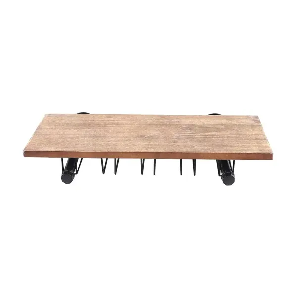 24" x 9,8" stojan na víno, domácí barový závěsný stojan s držákem skleněných pohárů pro domácí barovou uměleckou nástěnnou výzdobu