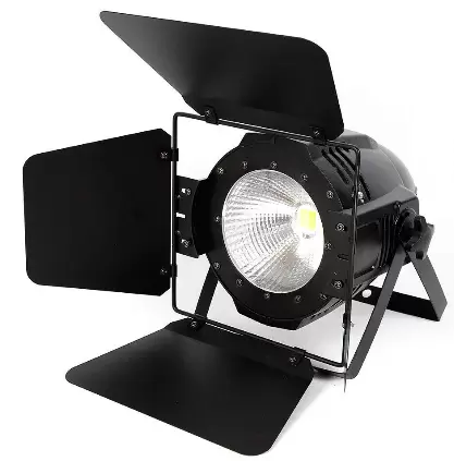 COB LED scénické osvětlení 2v1 DMX 100W Teplé bílé Bodové světlo + panel
