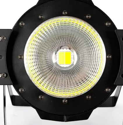 COB LED osvětlení jeviště 2v1 DMX 100W Teplá bílá Bodové světlo + panel