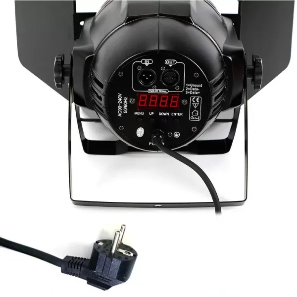 COB LED scénické osvětlení 2v1 DMX 100W Teplé bílé Bodové světlo + panel
