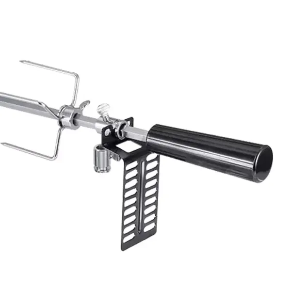 Rotisserie Kit – Nerezová ocel – S motorem – 2 žehlící tyče a 2 vidličky na maso