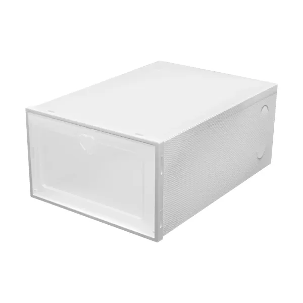 Balení 20 průhledných plastových boxů na uložení bot, stohovatelné a odolné, 33 x 23 x 14 cm Balení 20 průhledných plastových boxů na uložení bot, stohovatelné a odolné, 33 x 23 x 14 cm