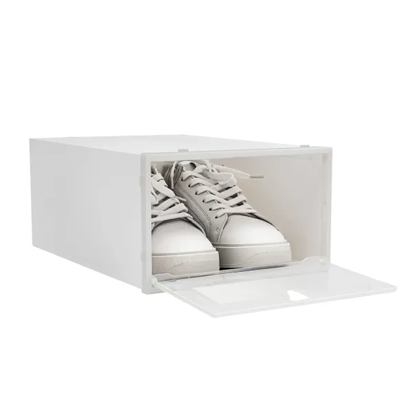Balení 20 průhledných plastových boxů na uložení bot, stohovatelné a odolné, 33 x 23 x 14 cm Balení 20 průhledných plastových boxů na uložení bot, stohovatelné a odolné, 33 x 23 x 14 cm