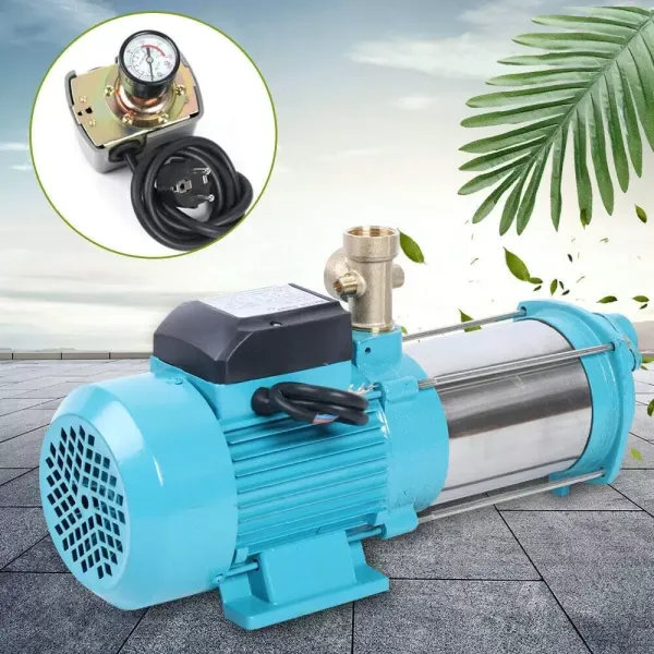 1300W 4000L/H zahradní čerpadlo Odstředivé čerpadlo Tlakový spínač Ovládání čerpadla Nerez Samonasávací odstředivé čerpadlo Zásuvka MC-6SA