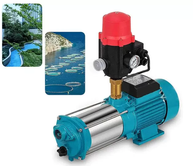 Nerezové odstředivé čerpadlo - 1300 W - 9,8 bar - Proudové čerpadlo - Zahradní čerpadlo s integrovanou tepelnou pojistkou - 6000 l/h