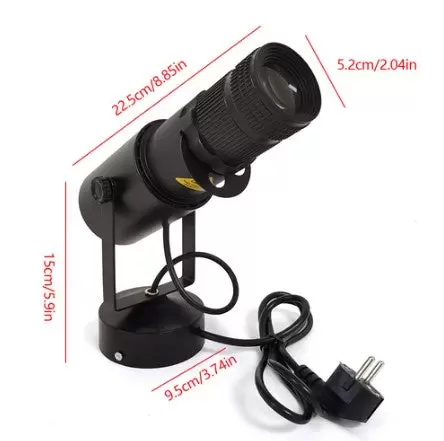 15W 5500K LED bodové světlo - jevištní osvětlení -15W - kolíkové bodové světlo 4 nastavitelná clona - pro svatby, divadlo