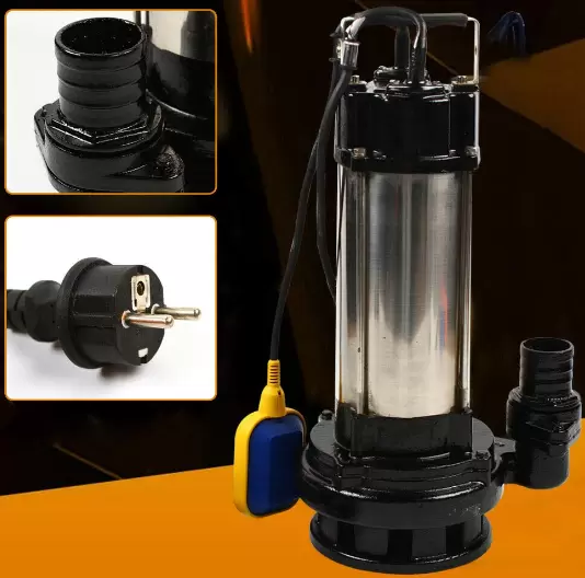 Ponorné kalové čerpadlo - 1500 W - Nerezová ocel - 6 m napájecí kabel s plovákem