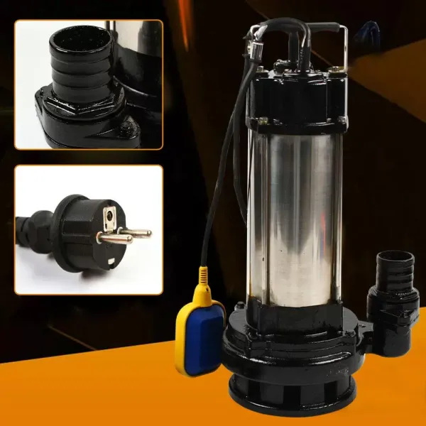 Ponorné kalové čerpadlo - 1500 W - Nerezová ocel - 6 m napájecí kabel s plovákem Ponorné kalové čerpadlo - 1500 W - Nerezová ocel - 6 m napájecí kabel s plovákem