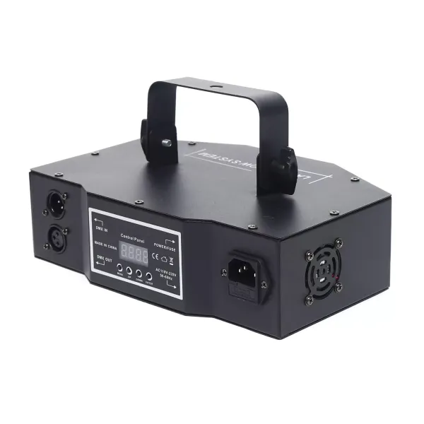 DMX 3 objektiv RGB barevný skenovací paprsek disco lampa 500 MW DJ barové projektorové světlo