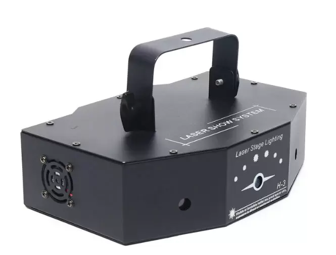 DMX 3 objektiv RGB barevný skenovací paprsek disco lampa 500 MW DJ barové projektorové světlo