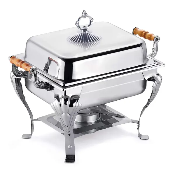 Nerezový ohřívač pro catering, bufety a večírky s nádobou - víko 42 x 29 x 32 cm Nerezový ohřívač pro catering, bufety a večírky s nádobou - víko 42 x 29 x 32 cm