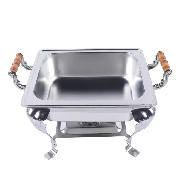 Nerezový ohřívač pro catering, bufety a večírky s nádobou - víko 42 x 29 x 32 cm Nerezový ohřívač pro catering, bufety a večírky s nádobou - víko 42 x 29 x 32 cm