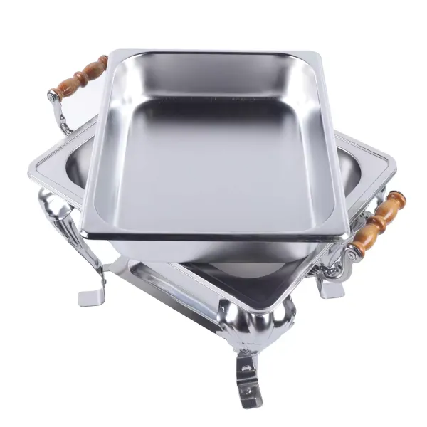 Nerezový ohřívač pro catering, bufety a večírky s nádobou - víko 42 x 29 x 32 cm Nerezový ohřívač pro catering, bufety a večírky s nádobou - víko 42 x 29 x 32 cm