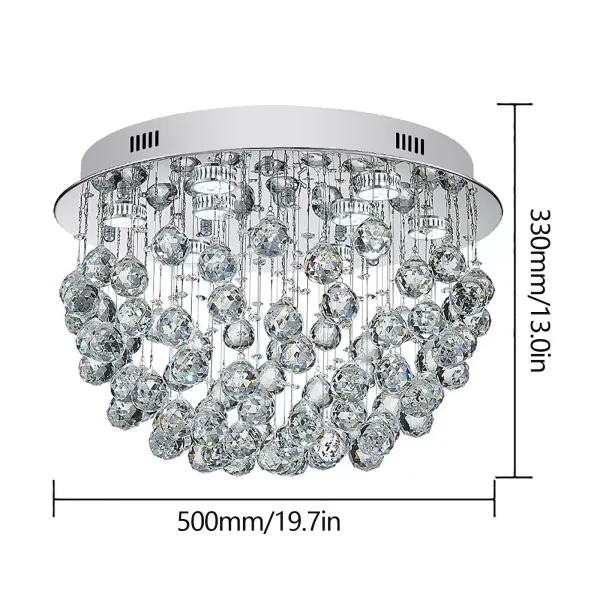 9-světelní moderní lustr K9 Crystal Lustr svítidlo Moderní nástěnná stropní svítidla Dešťový lustr pro ložnici Jídelna Obývací pokoj