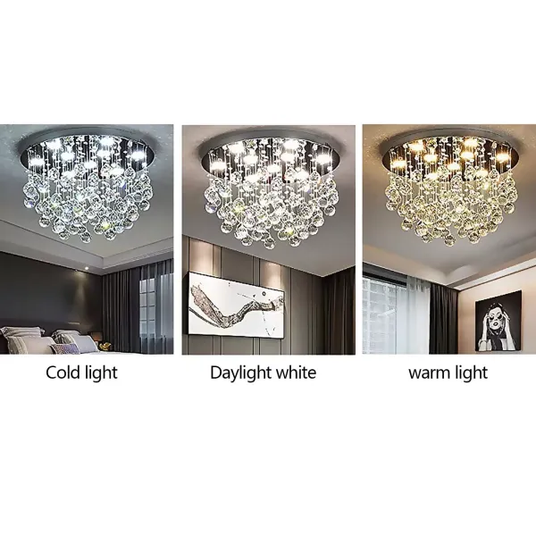9-světelní moderní lustr K9 Crystal Lustr svítidlo Moderní nástěnná stropní svítidla Dešťový lustr pro ložnici Jídelna Obývací pokoj