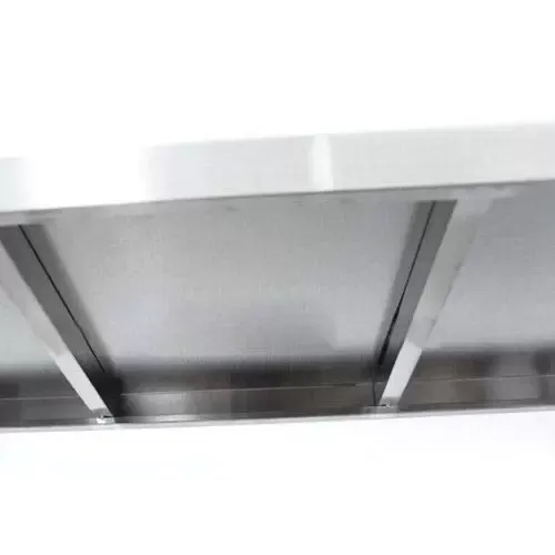 4patrová kuchyňská police, nerezová ocel, maximální zatížení: 50 kg, 120 x 40 x 150 cm
