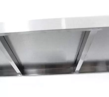 4patrová kuchyňská police, nerezová ocel, maximální zatížení: 50 kg, 120 x 40 x 150 cm