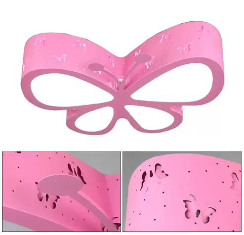 Vyřezávané stropní LED svítidlo Butterfly - Do dětského pokoje - Moderní - Módní karikatura - S dálkovým ovládáním - Růžová / Modrá / Bílá